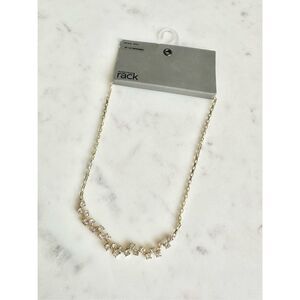 Nordstrom‘s rhinestone gold color 18 inch necklace ￼